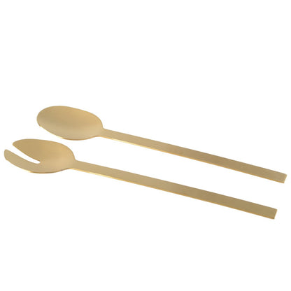 Salade bestek goud 28,5 cm