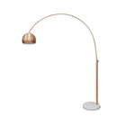 Copper arc lamp with marble base