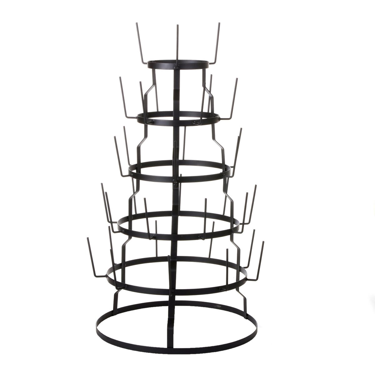 Mokkenrek zwart H76 x Ø44 cm