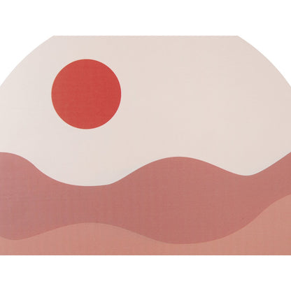 Muurkunst rond 40 cm MDF bruin
