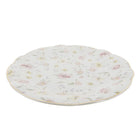 Dinner plate Ø 26 cm White Pink Porcelain Flowers