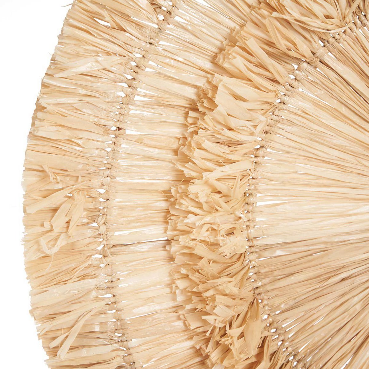 Wanddecoratie sisal 50 cm diameter naturel