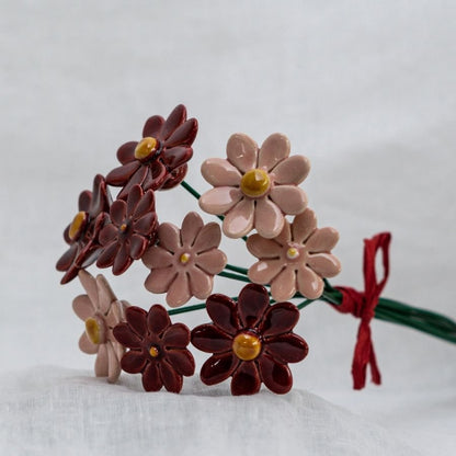 Boeket 9 bloemen 20 cm kleurrijk