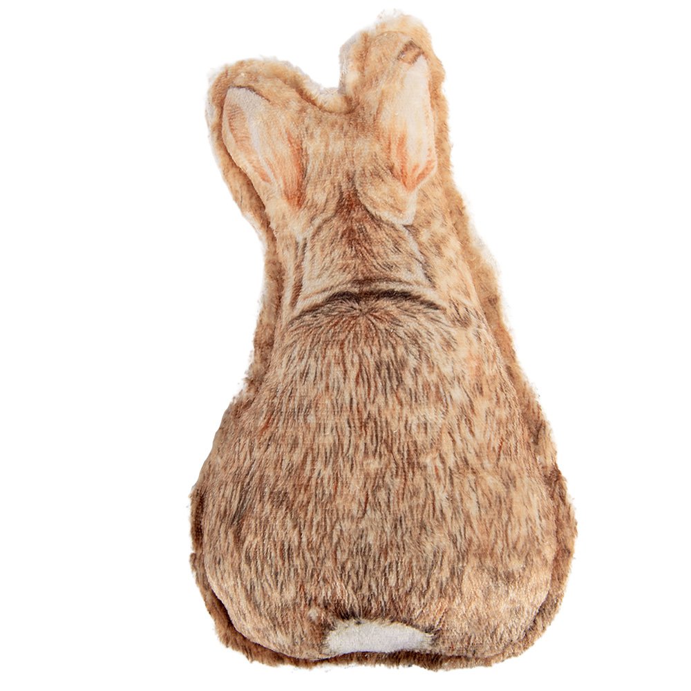 Sierkussen Konijn 13x5x25 cm Bruin Polyester