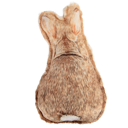 Sierkussen Konijn 13x5x25 cm Bruin Polyester