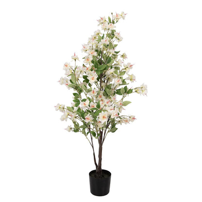 Kunstplant 20x25x105 cm Wit Kunststof