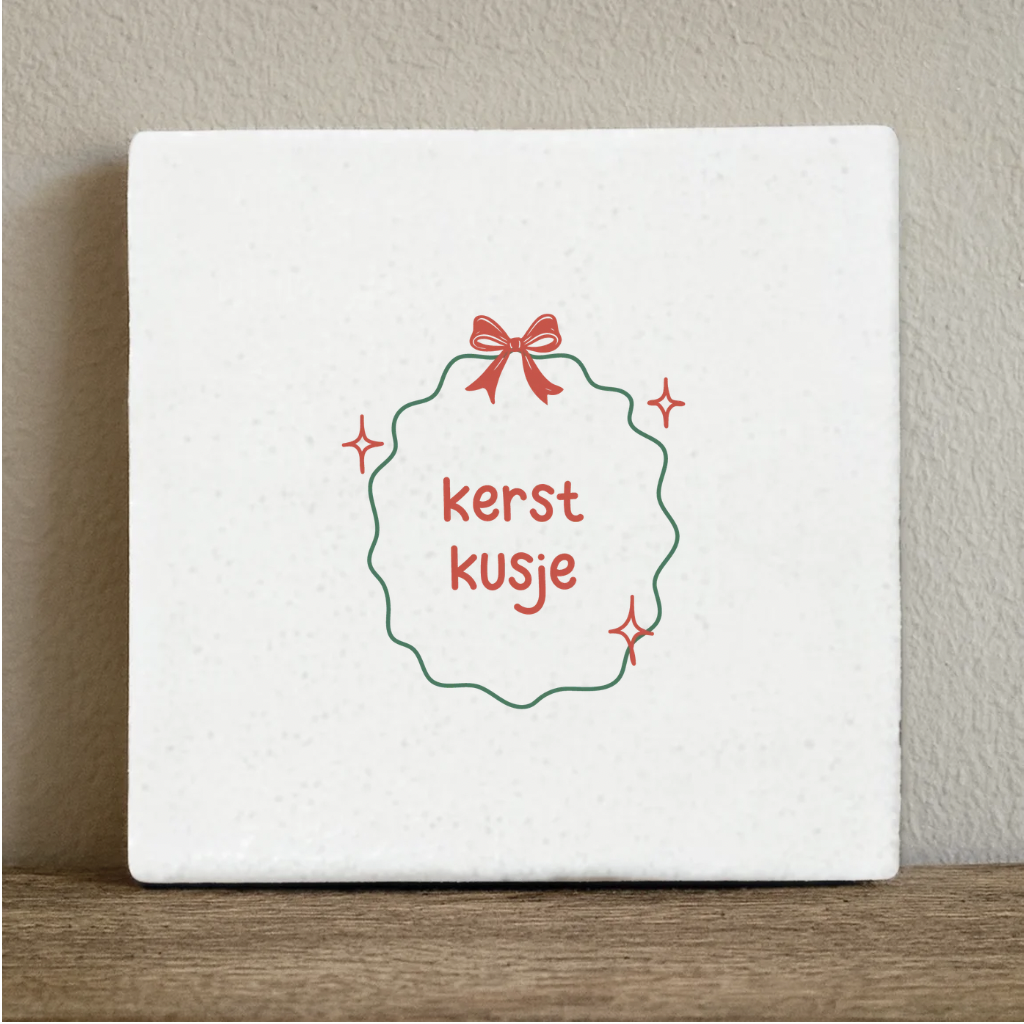 Tile Christmas kiss - 10x10 cm