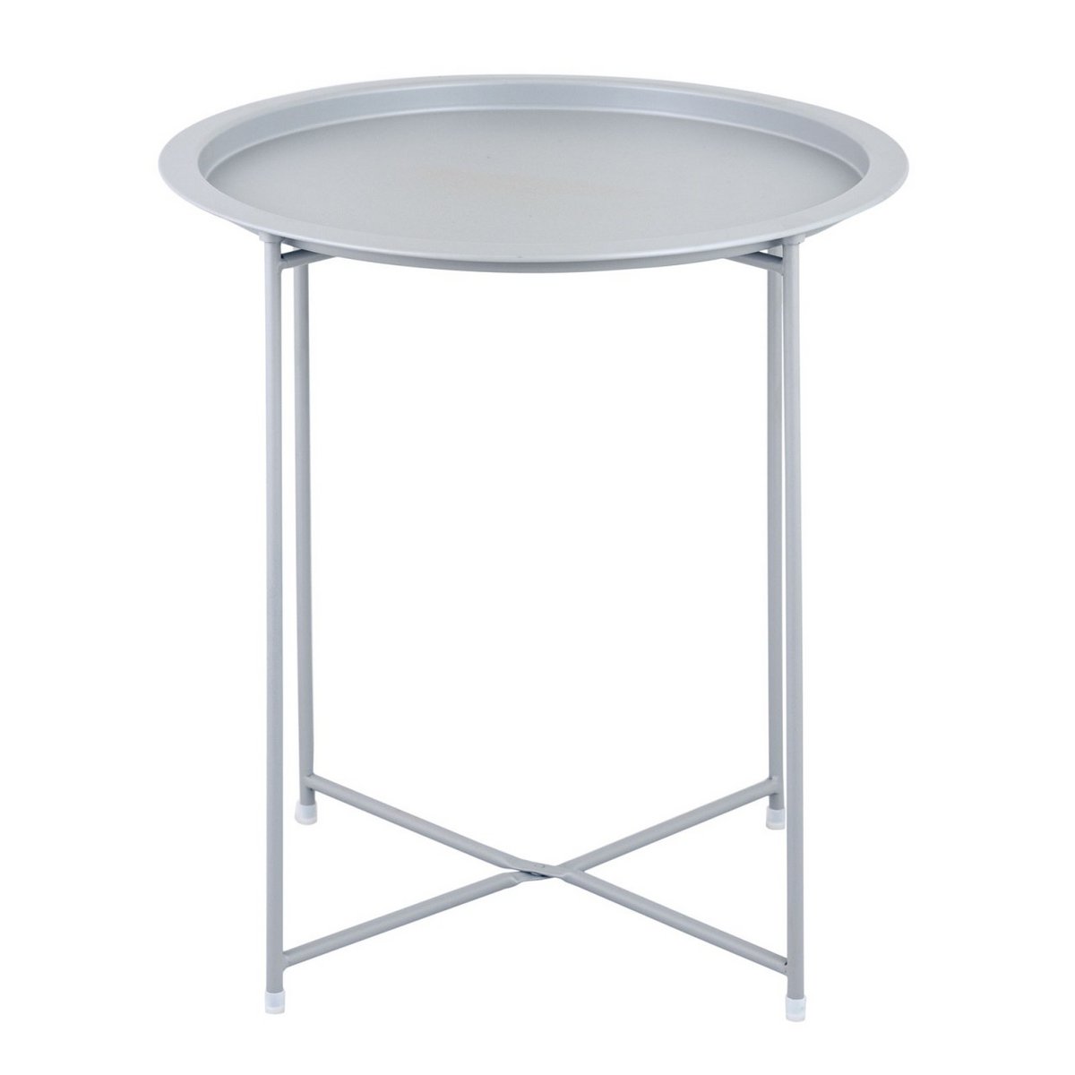 Bijzettafel metaal Ø 47x51 cm opvouwbaar