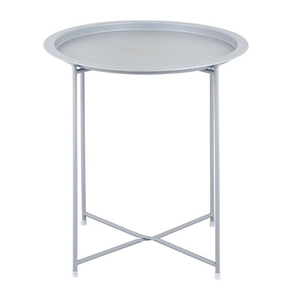 Bijzettafel metaal Ø 47x51 cm opvouwbaar
