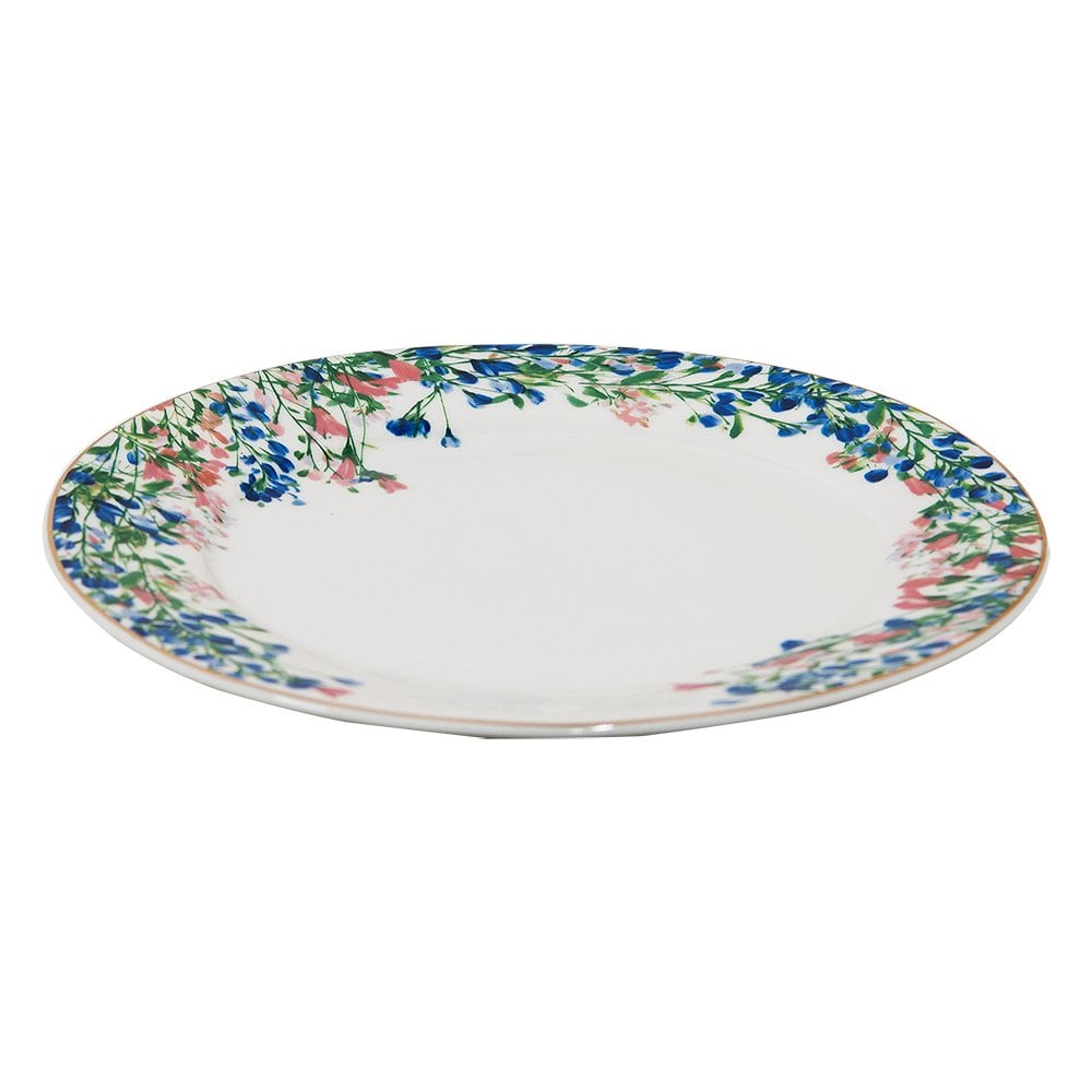 Ontbijtbord Ø 21 cm BLAUW WHET PORSELEIN BOOMEN BORD
