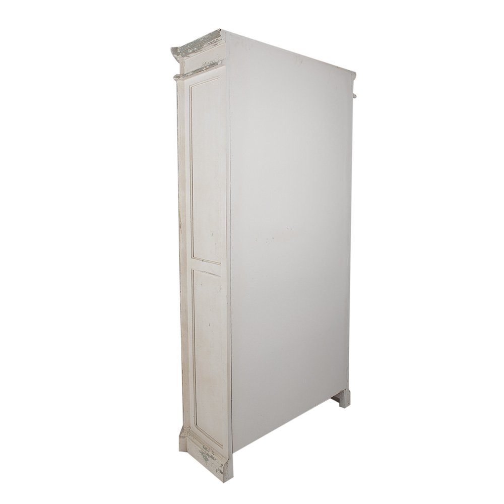 Kast 102x42x190 cm hout beige zwart