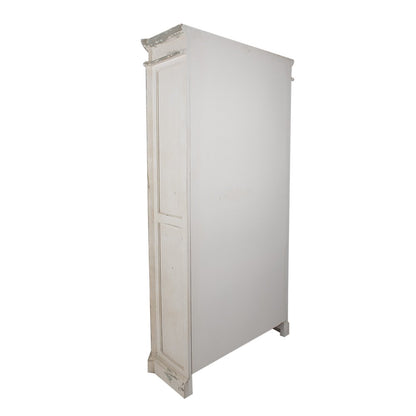 Kast 102x42x190 cm hout beige zwart