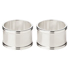 Servetringen 4 cm verzilverd set van 2