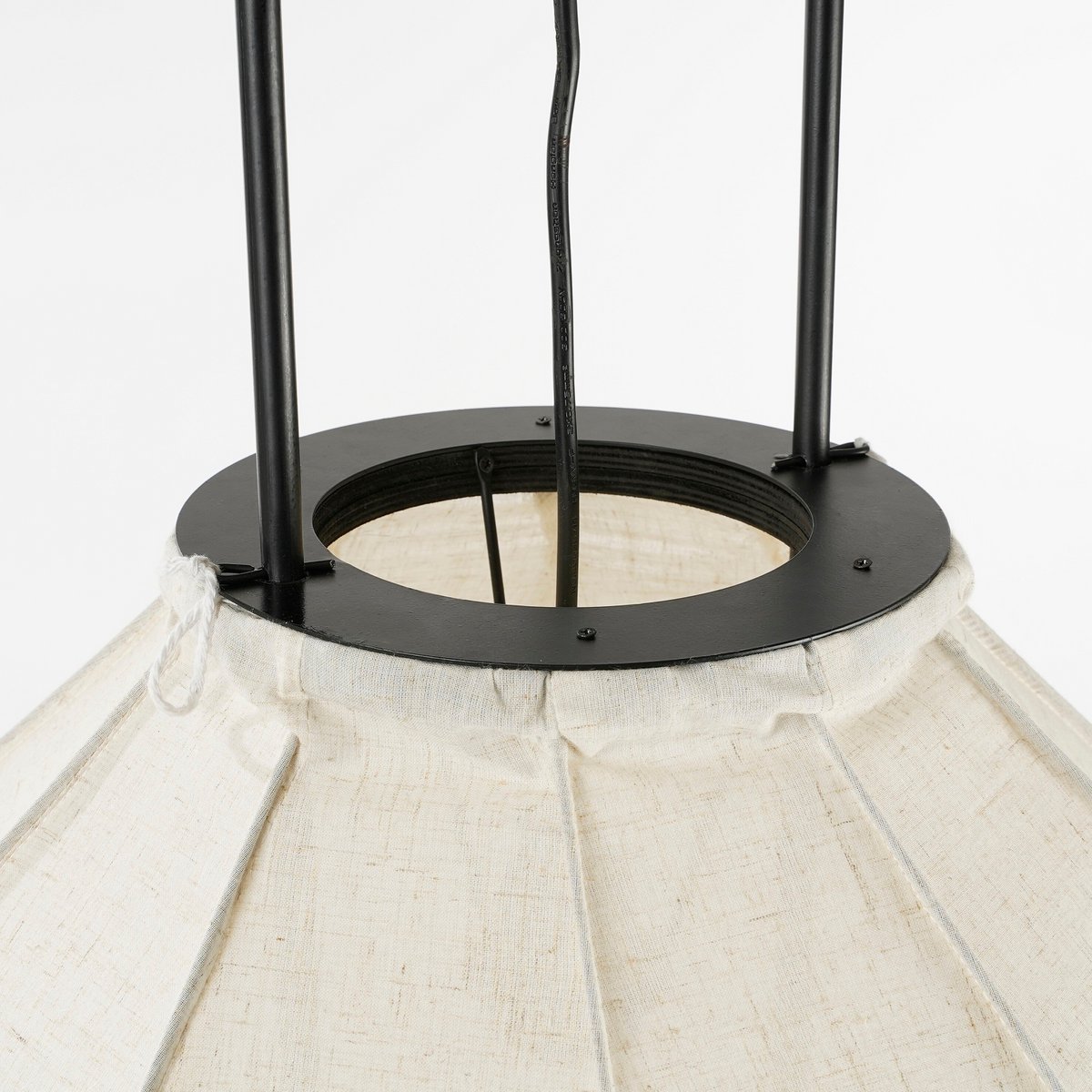 Hanglamp Pego 70 cm linnen gebroken wit