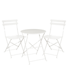 Bistroset metaal 3-delig wit