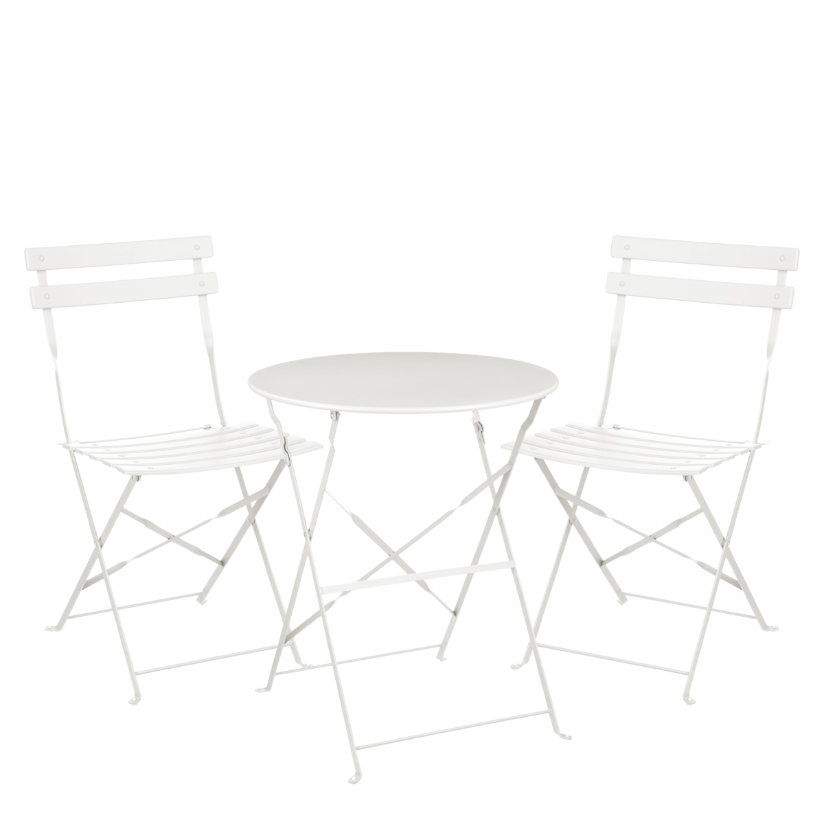 Bistroset metaal 3-delig wit