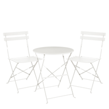 Bistroset metaal 3-delig wit