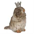 Vogelbeeld 8 cm beige polyresin
