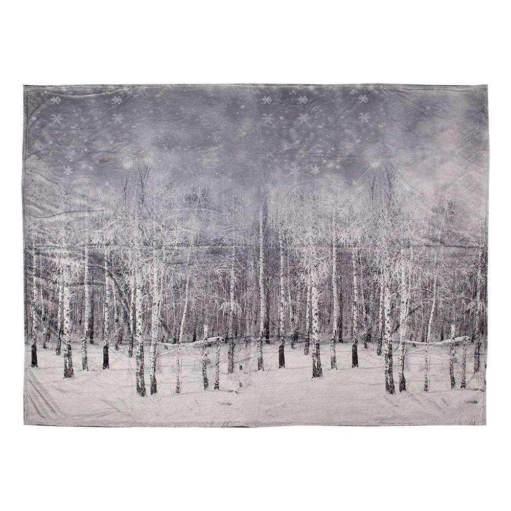 Plaid 130x170 cm grijs polyester
