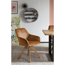 Vintage velvet armchair, gold