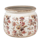 Bloempot Ø 20x15 cm beige roze keramiek