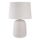 Croft Table Lamp with Ceramic Base Stone Beige Lighting