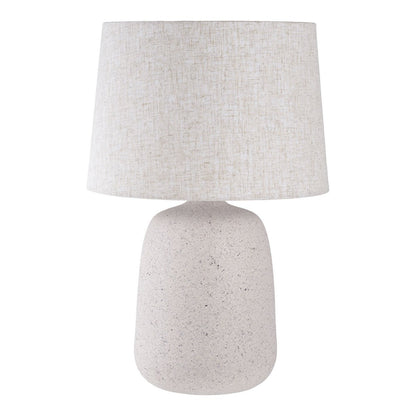 Tafellamp keramiek steenbeige 30x30x47 cm