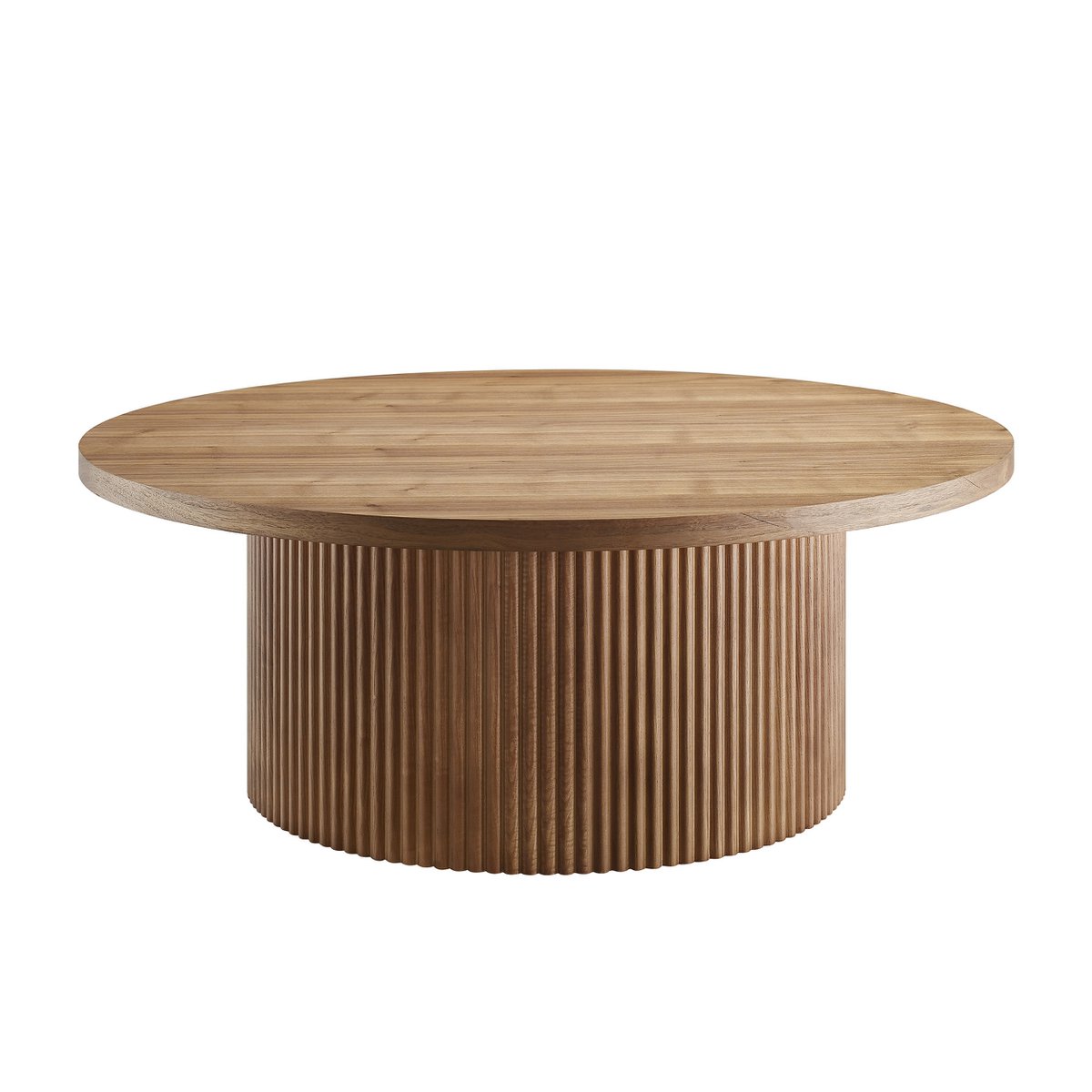 Salontafel rond Ø 85 cm walnoot MDF