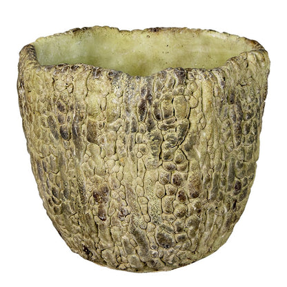 Bloempot Ø 20x18 cm groen keramiek