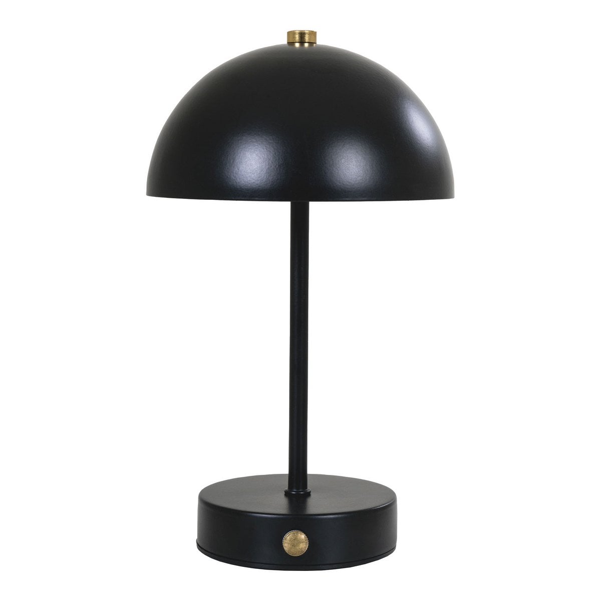 Tafellamp LED 15x25x15 cm zwart messing