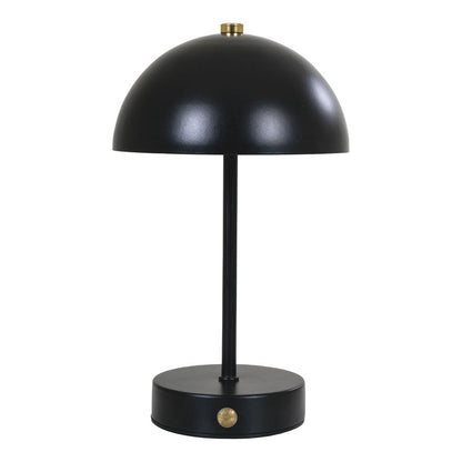 Tafellamp LED 15x25x15 cm zwart messing