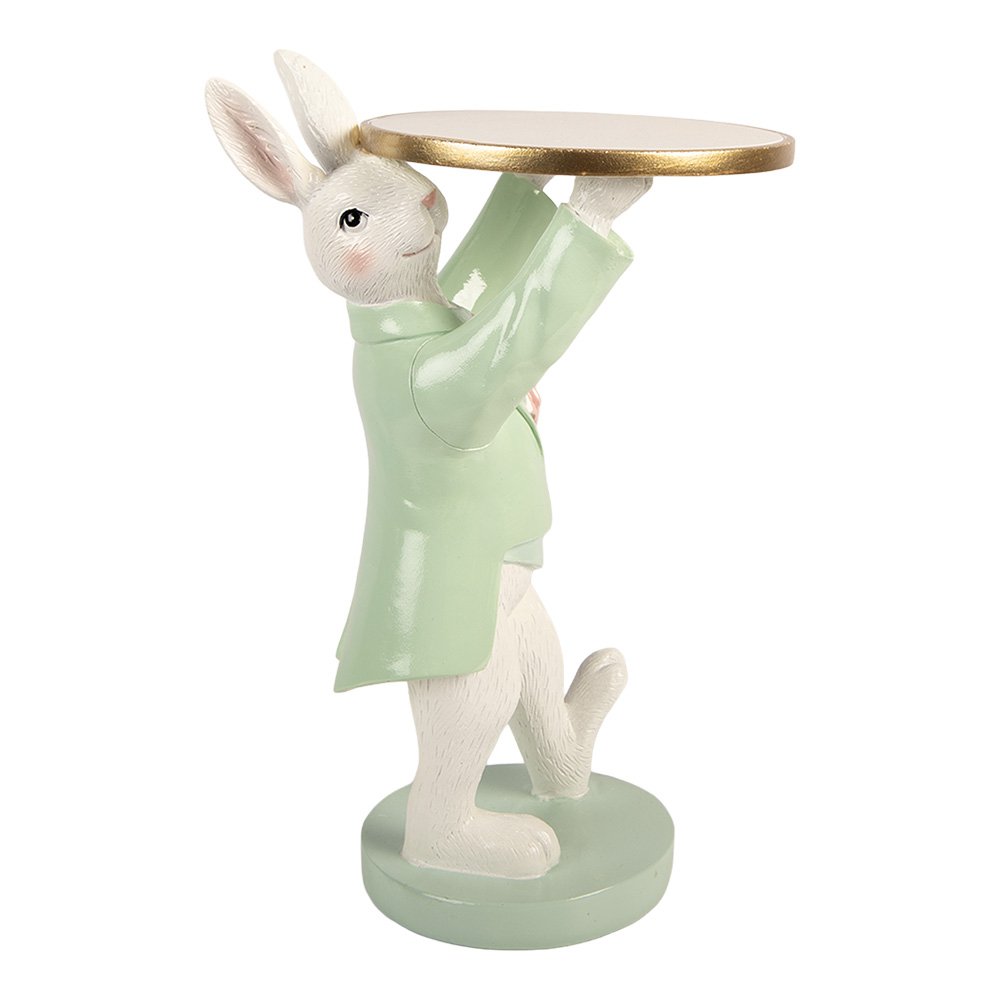 Decoration Figurine Rabbit 19x14x28 cm White Plastic