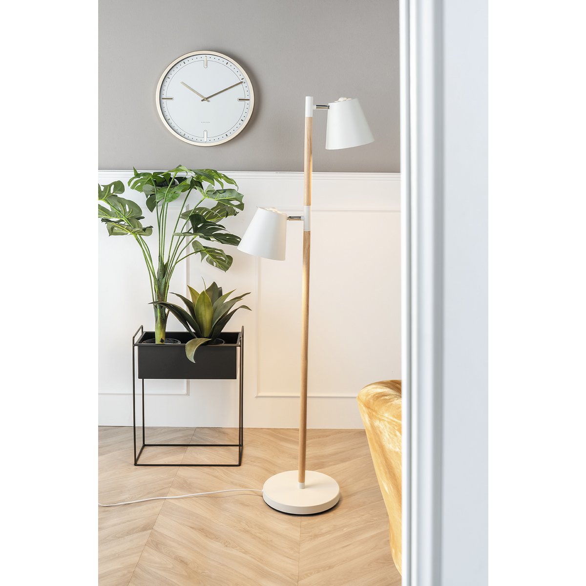 Plantenpotset Essence Straight zwart 3 stuks