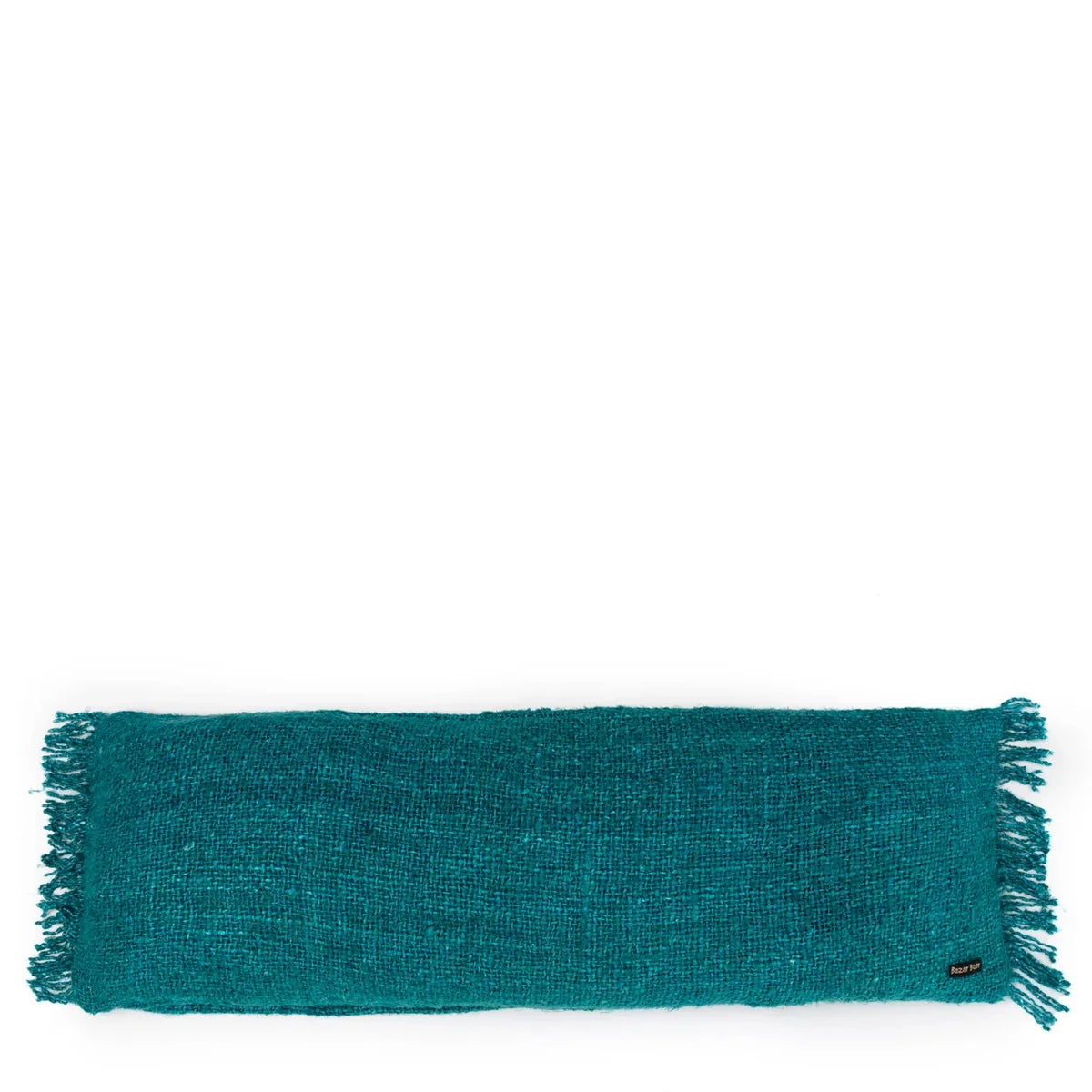 Kussenhoes aqua katoen 35x100 cm boho