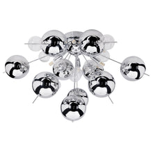Ceiling Lamp Explosion Chrome Metal Glass G9 Ø57 Cm