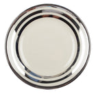 Dessertbord 18 cm zilver glas