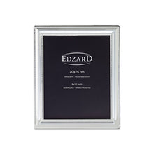 Edzard photo frame Matera (20x25 cm), beaded rim, noble silver-plated, tarnish-protected, 2 hangers