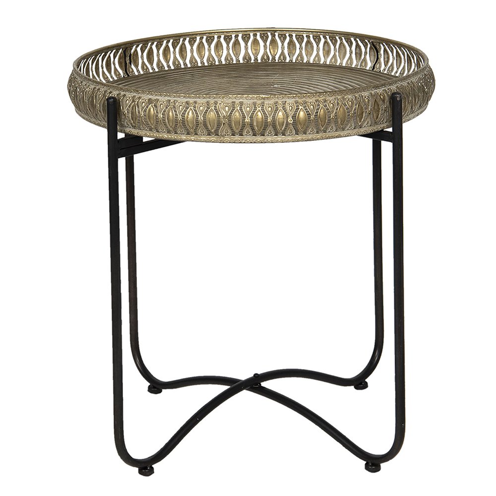 Bijzettafel Ø 49x52 cm Koperkleurig IJzer