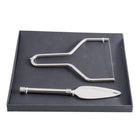 Foie gras set metaal zilver 21x21x1.7 cm