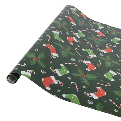 Wrapping Paper 3 Rolls 50x75 cm Green Paper