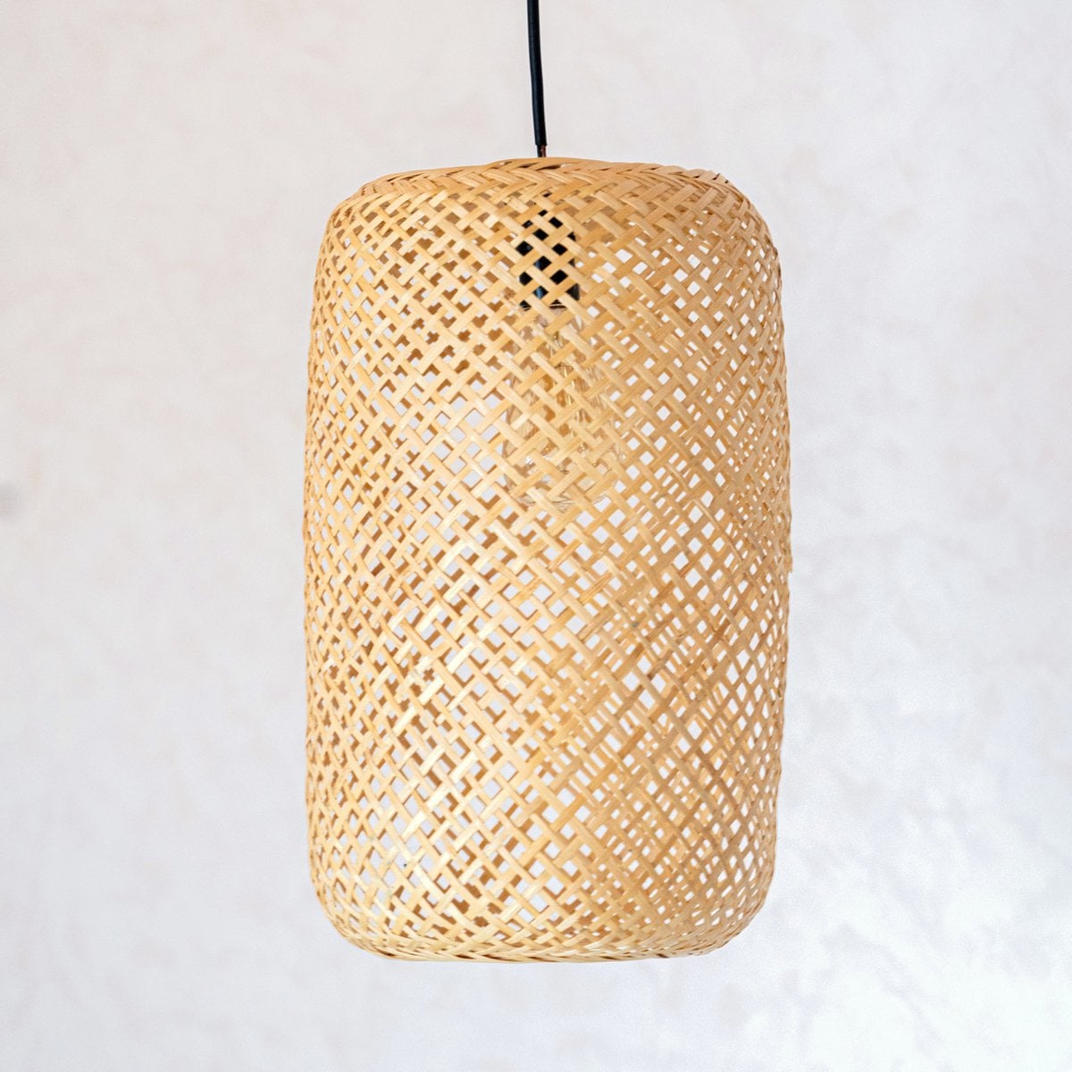 Lampenkap bamboe ovaal 22x40 cm
