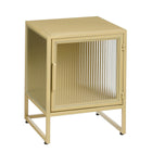Opbergkast metaal beige L38xB35xH50 cm