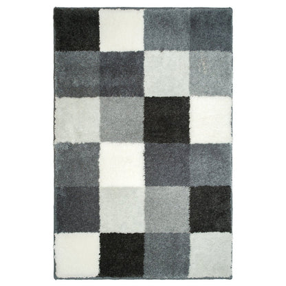 Blocks Bath Mat Grey
