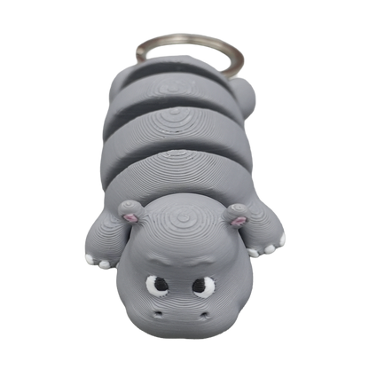 Flexi Hippo keychain