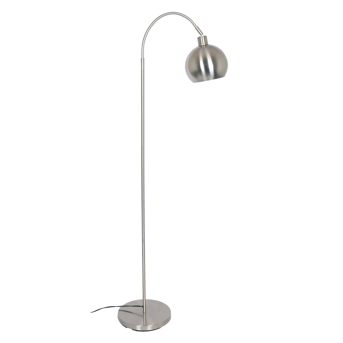 Vloerlamp metaal zilver 28x60x153 cm