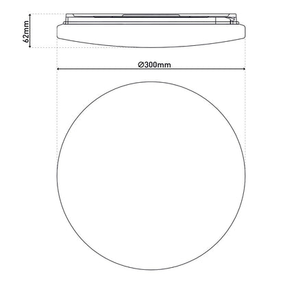 LED ceiling light "Fontana" with motion detector