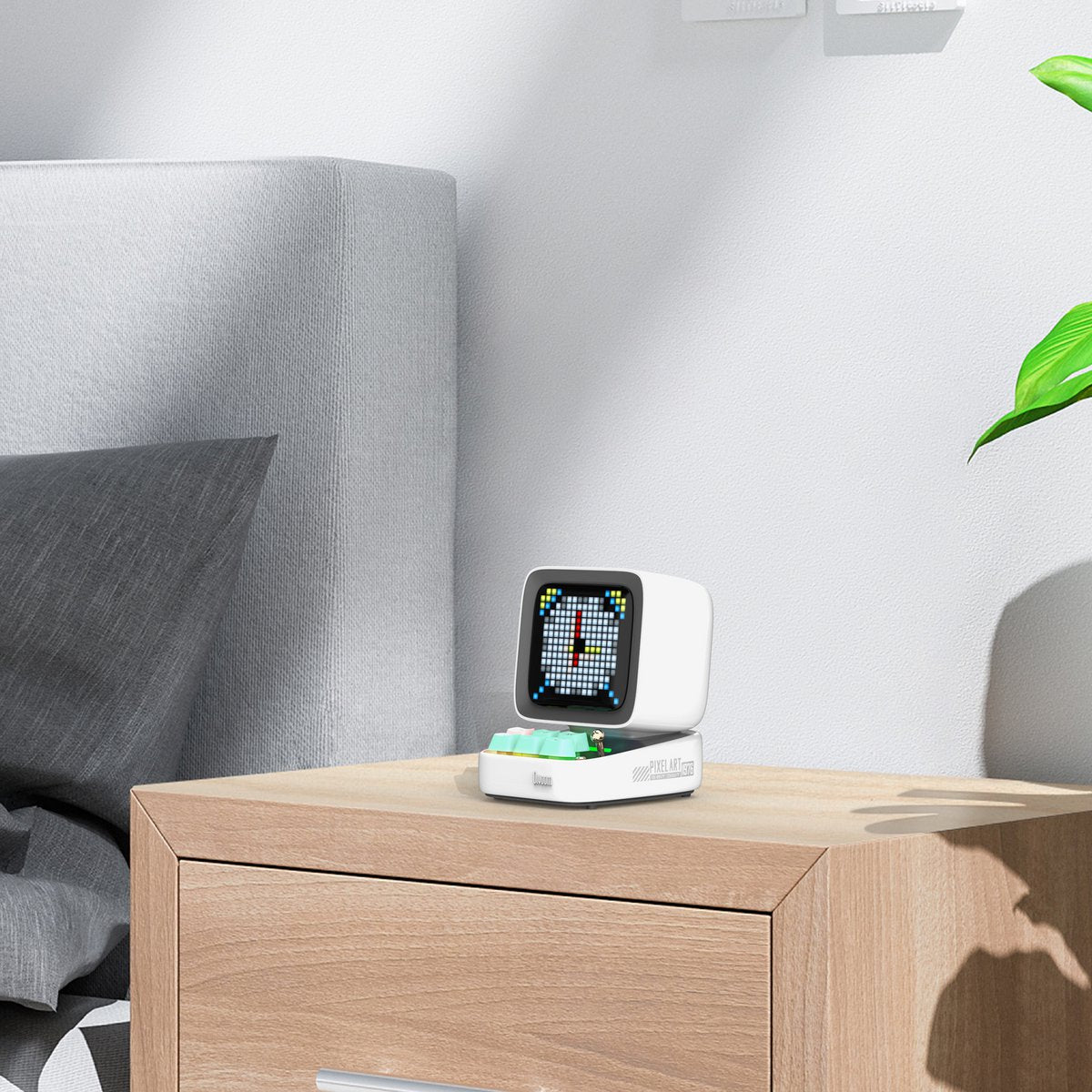 Divoom Ditoo Pro - Bluetooth speaker met instelbare pixelweergave - wit