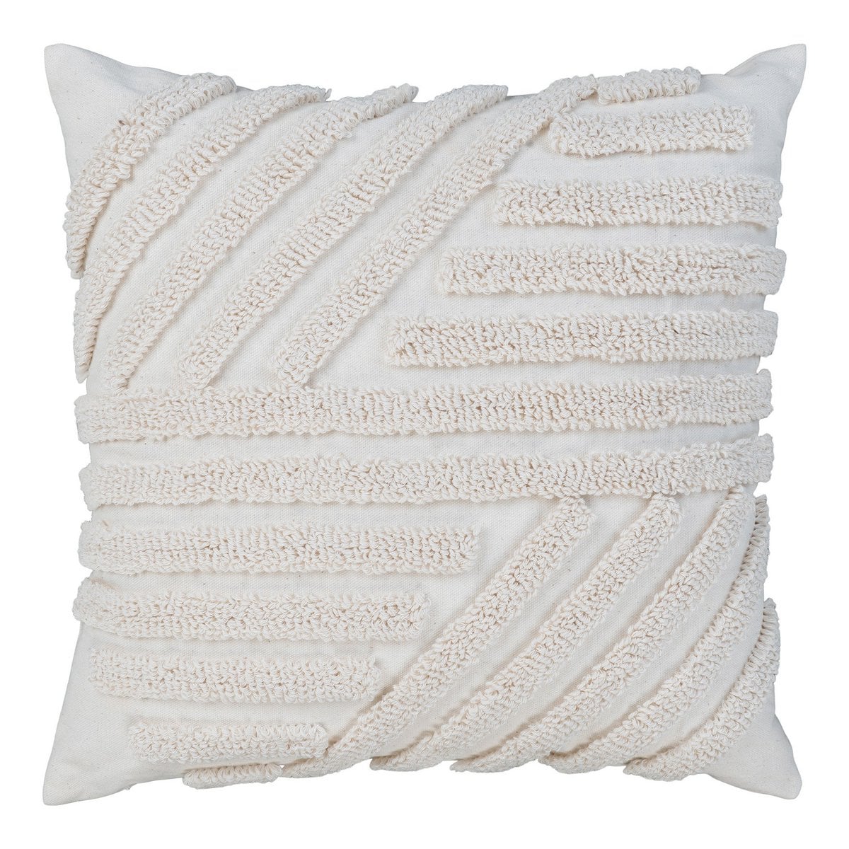 Kussen 45x45 cm wit polyester katoen