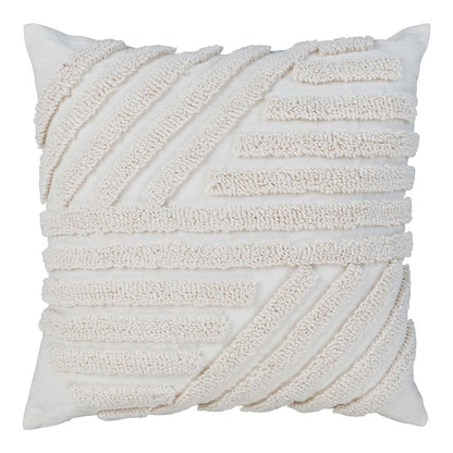 Kussen 45x45 cm wit polyester katoen
