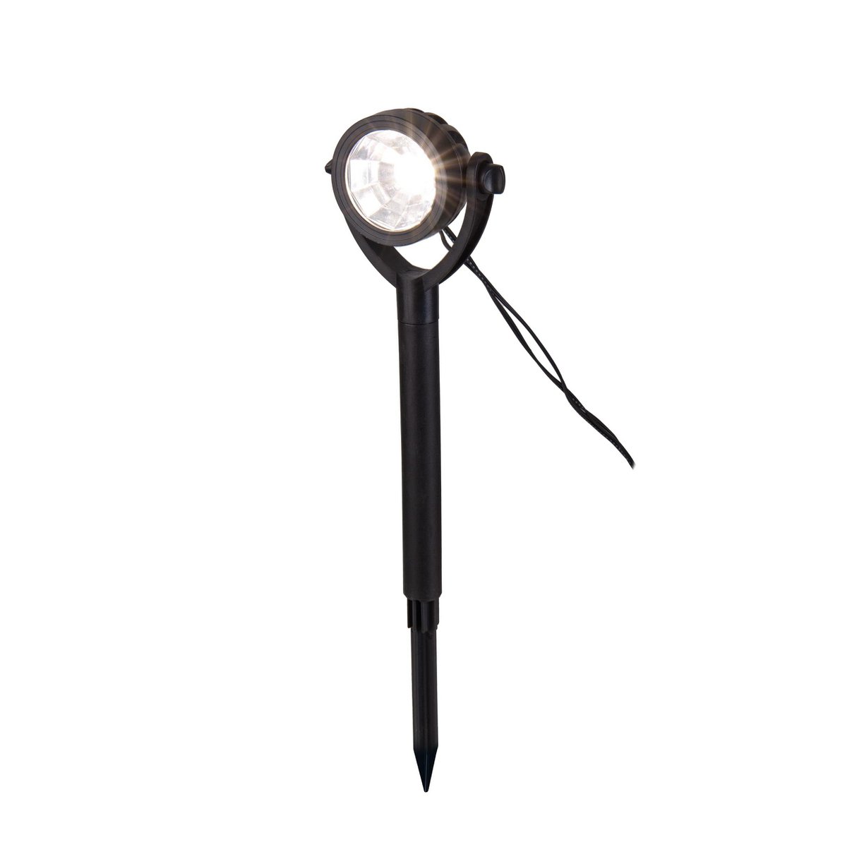 Solar / EarthSpout 6 Set "nomi" approx. 475 cm long, made of black plastic, warm white